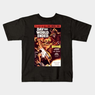 Classic Sci-Fi MOvie Poster - The Day the World Ended Kids T-Shirt